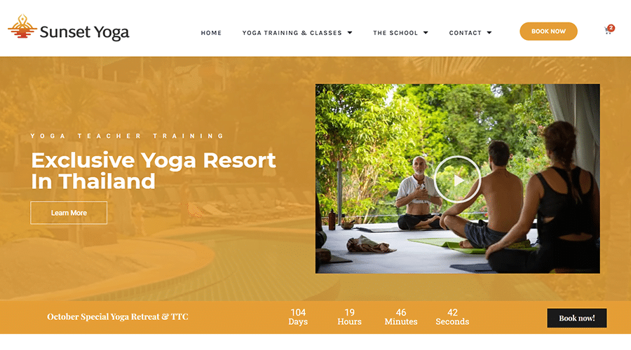 Yoga resort in Thailand
